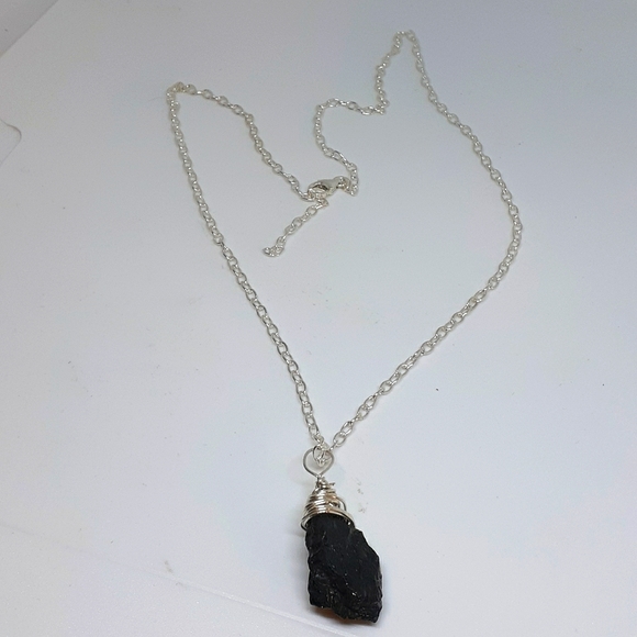 Black tourmaline sterling silver - Picture 1 of 3